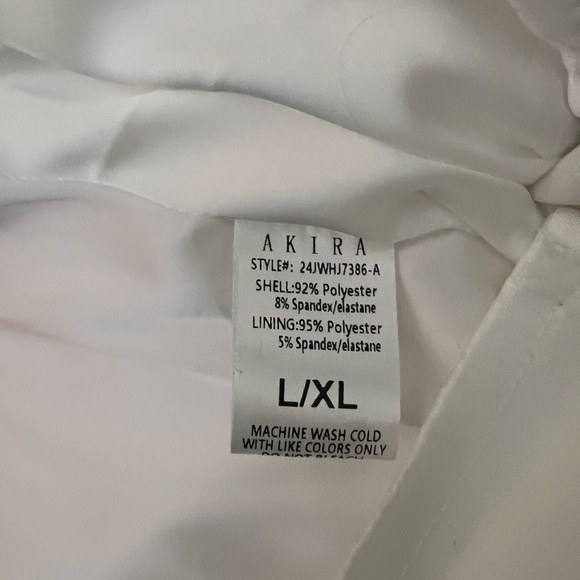 AKIRA White Satin Corset Top - Picture 4 of 4